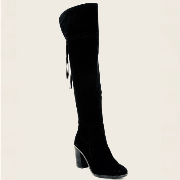 Franco Sarto Shoes - Franco Sarto Ellyn Over the Knee Boot- Black 6M